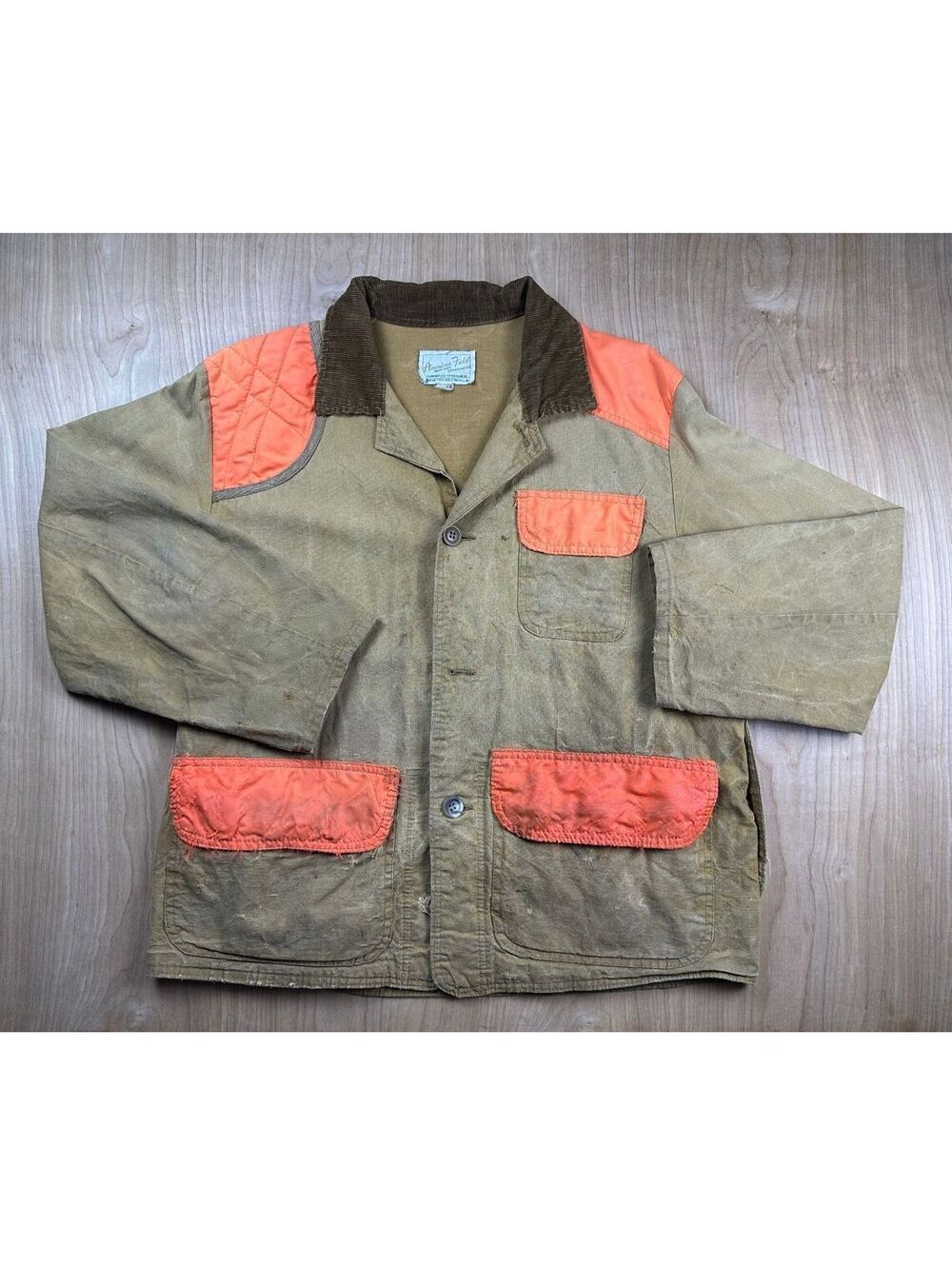 Vintage 70s American Field Sportswear hunting jacket reflective medium utility